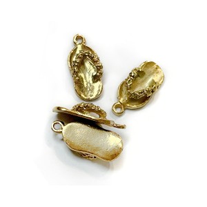 Gold Plated Flip Flop Charm