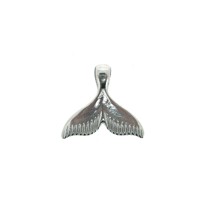 Sterling Silver 925 Large Whale Tail Pendant