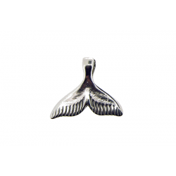 Sterling Silver 925 Medium Whale Tail Pendant