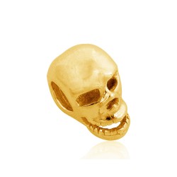 Gold Plated 5% 14K Skull Charm