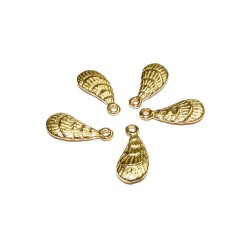 Gold Plated Scallop Shell (with ring)