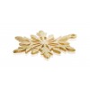 Gold Plated Snowflake Charm (with ring)