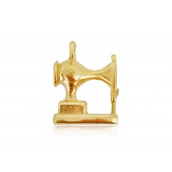 5% 14K GOLD PLATED SEWING MACHINE CHARM