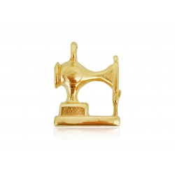 Gold Plated Sewing Machine Charm