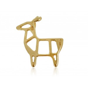 Gold Plated Deer Charm (with ring)