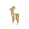 Gold Plated Deer Charm (with ring)