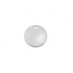 Sterling Silver 925 Round Tag