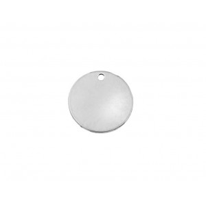 Sterling Silver 925 Drilled Round Disc,12 x 0.5mm