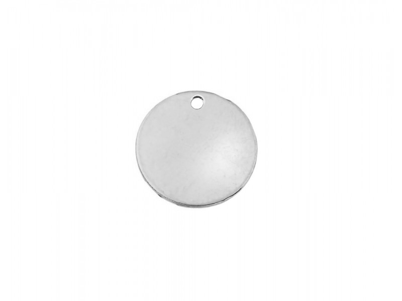 Sterling Silver 925 Round Tag