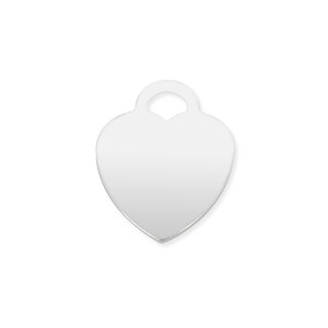 SILVER 925 MEDIUM PLAIN HEART