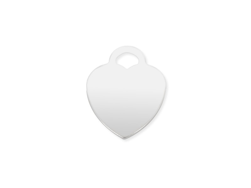 SILVER 925 MEDIUM PLAIN HEART