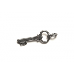 Sterling Silver 925 Key w/ring Pendant