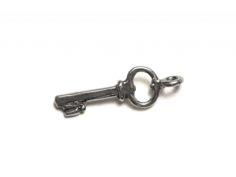 Sterling Silver 925 Key w/ring Pendant