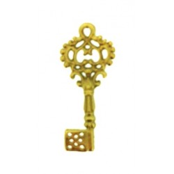 5% 14K Gold Plated Brass Key 8mm x 21mm, 1.5mm thickness