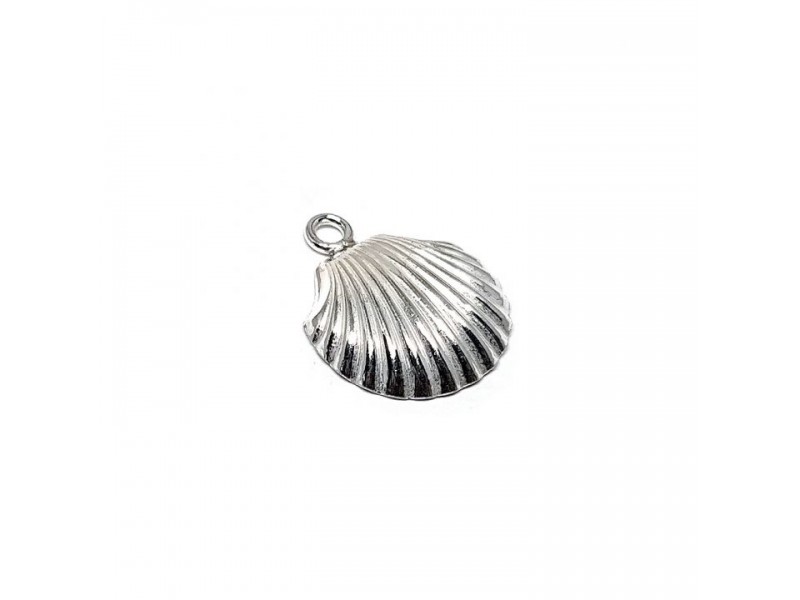 Sterling Silver 925 Patterned Shell
