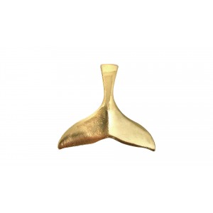 **LIMITED STOCK** 14K GOLD PLATED SMALL WHALE TAIL PENDANT