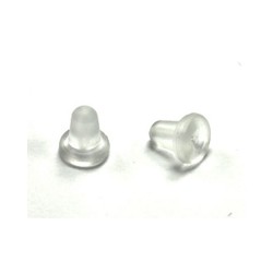 Silicone Earring Back, white