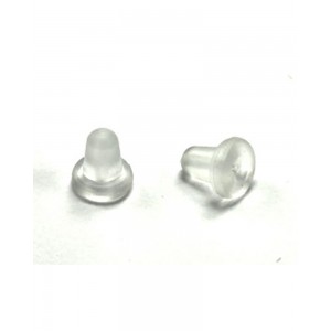 Silicon Earring Back, white