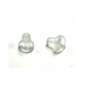 Silicone Earring Back, white