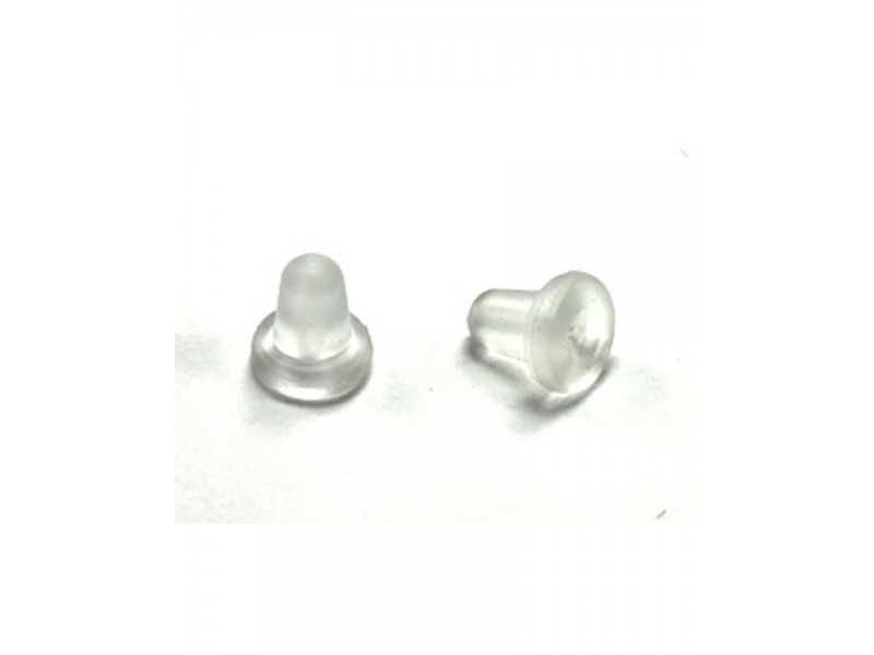 Silicone Earring Back, white
