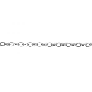 Sterling Silver 925 Diamond Cut Oval Belcher Chain (58)