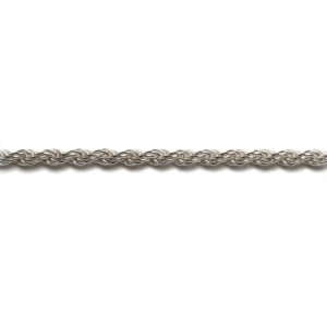 Sterling Silver 925 Twisted Rope Chain, 2.5 mm (35)