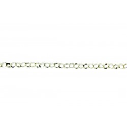 Sterling Silver 925 Rolo Diamond Cut Belcher Chain, 1.75 mm (52)