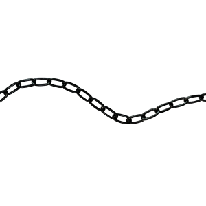 Sterling Silver 925 - Black Rhodium - Trace Chain - 2.4mm x 5mm