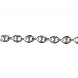 Sterling Silver Anchor / Puffed Gucci Chain - 1.2mm (45)