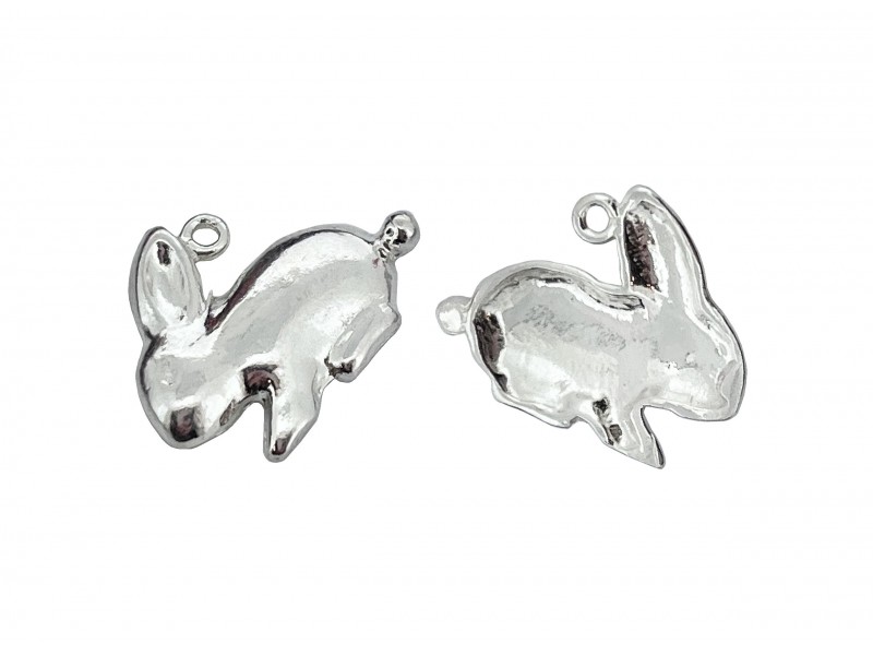 Sterling Silver 925 Rabbit Pendant