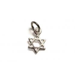 Sterling Silver 925 Tiny Star of David Charm