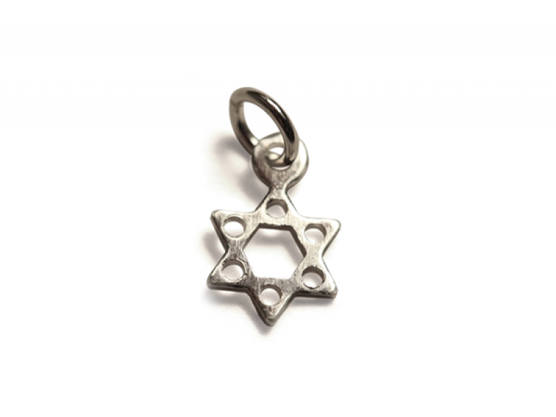 Sterling Silver 925 Tiny Star of David Charm