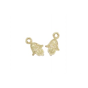 Gold Plated Engraved Hamsa Charm