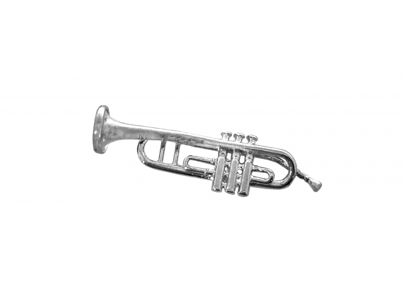 Sterling Silver 925 Trumpet Pendant