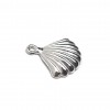Sterling Silver 925 Scallop Seashell Pendant (with ring)