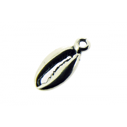 Sterling Silver 925 Cowrie Shell Charm with ring 16.4mm