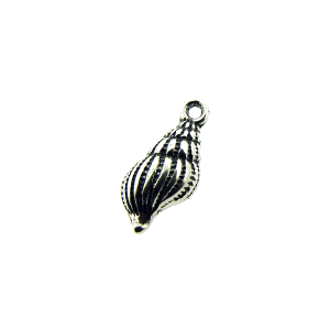 Sterling Silver 925 Cantharus Seashell Charm (with ring)