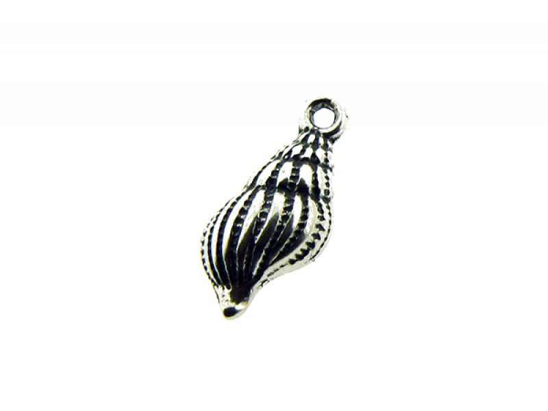 Sterling Silver 925 Cantharus Seashell Charm (with ring)