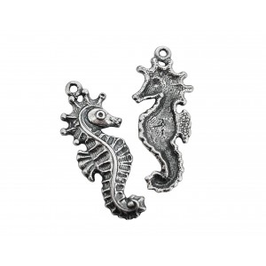 Sterling Silver 925 Large Seahorse Pendant 