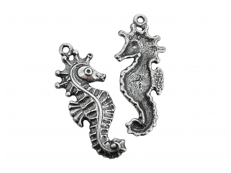 Sterling Silver 925 Large Seahorse Pendant 