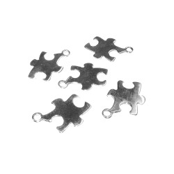 Sterling Silver 925 Puzzle Piece Charm