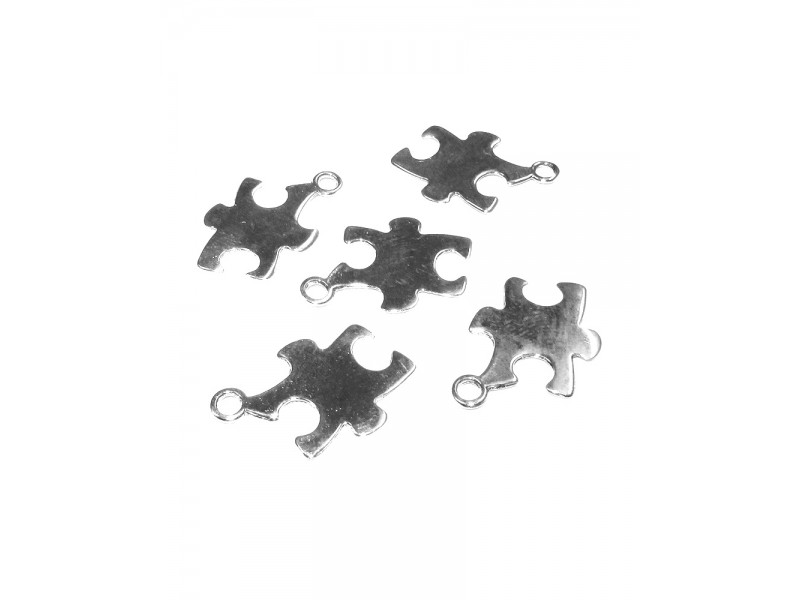 Sterling Silver 925 Puzzle Piece Charm