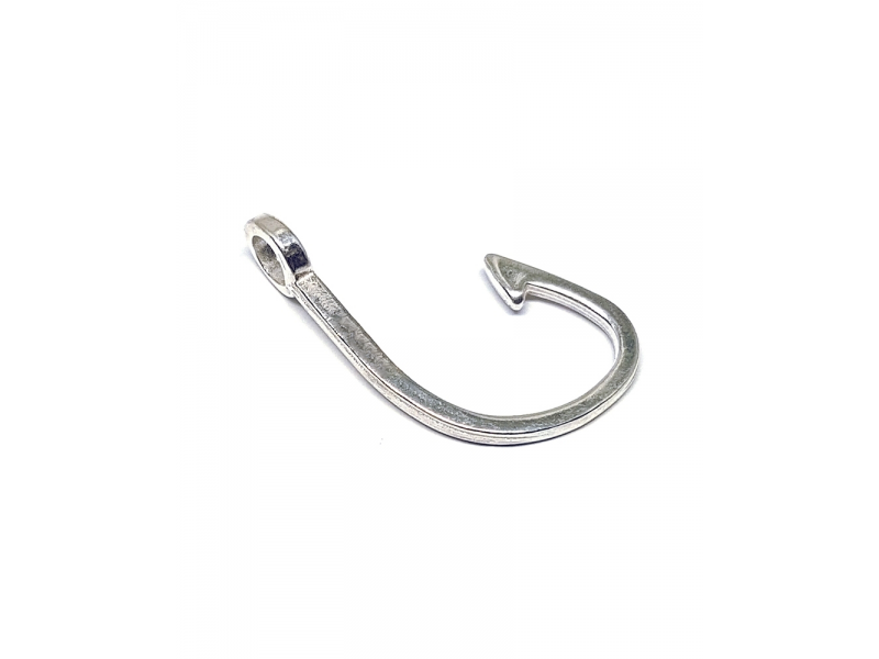 Sterling Silver 925 Lure Hook Pendant