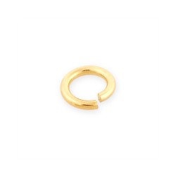 9K Yellow Gold Light Weight Open Jump Ring - 3.0mm x 0.6mm (Per Piece)