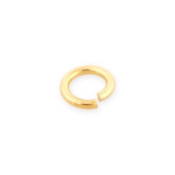 9K Yellow Gold Medium Weight Open Jump Ring D 5mm wire 1mm 