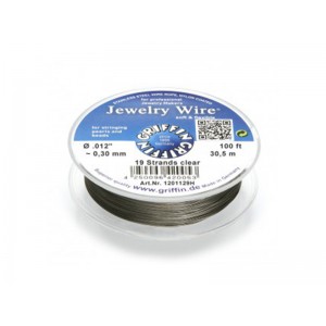 Jewellery Wire 19 strand 0.012'' x 100ft (0.30mm) Clear