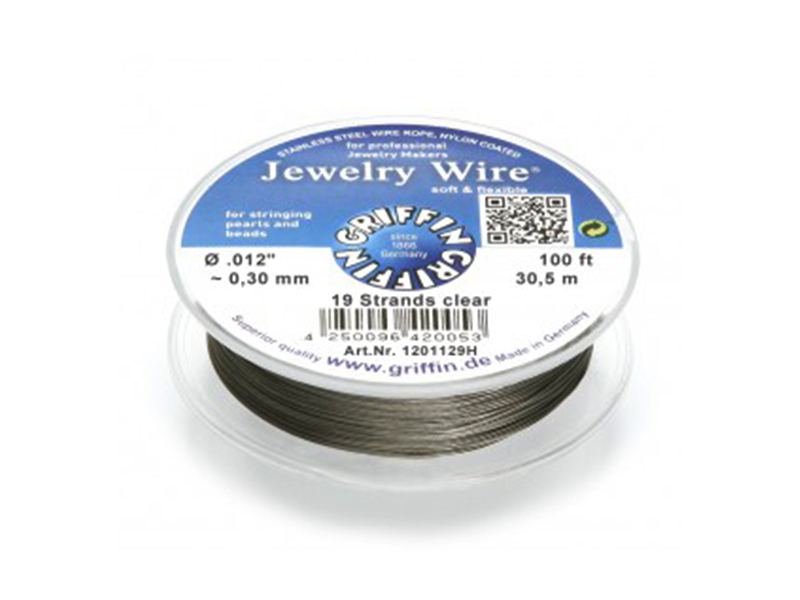 Jewellery Wire 19 Strand - 100ft x 0.012'' (0.30mm) - Clear