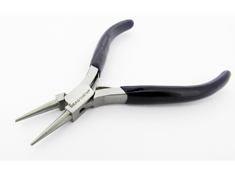 Medium Duty Round Nose Pliers with spring 115mm The BEADSMITH