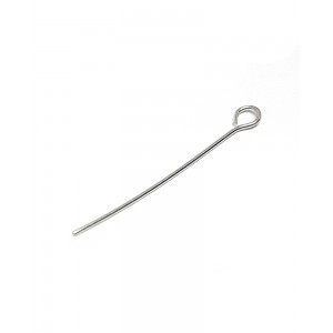 Sterling Silver 925 Eye Pin 0.6mm x 2'' - pack of 10