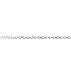 Sterling Silver 925 Rolo Belcher Chain, 2.3 mm (49)